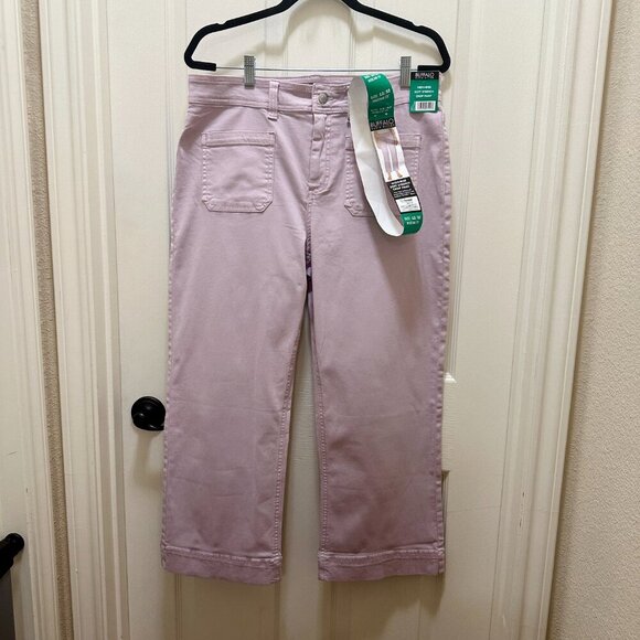 Buffalo David Bitton High-Rise Brigette Soft Stretch Crop Pants Women's Size 12 - Picture 14 of 14